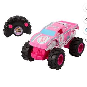 Hot Wheels Barbie Monster Truck RC, Battery-Powered Remote Control Toy Truck